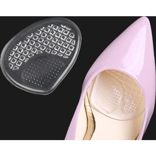 USHINE Nonslip Massage Insoles Pads Gel Silicone Half Insoles High Heels Women Silicone Heel Inserts Silicone Forefoot Pads