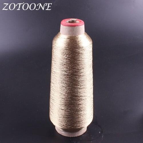 ZOTOONE Metallic Gold Embroidery Thread Sewing Thread Polyester Sewing Supplies Wholesale Thread For Jeans Clothes DIY Handmade