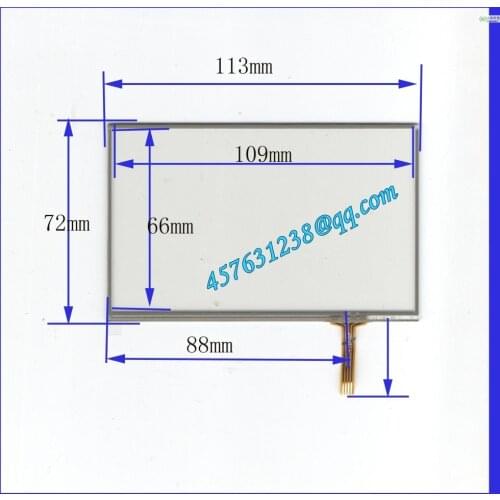 New 4.8 inch TOUCH Screen panel 113mm*72mm for GPS or commercial use post 113*72 CLAA048LA0BCW LCD