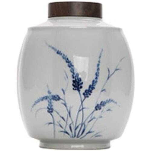 Adult Funeral Urn Ceramics Moisture Proof Handcrafted Cremation Urns for A Small Amount Human Ashes 10.512cm
