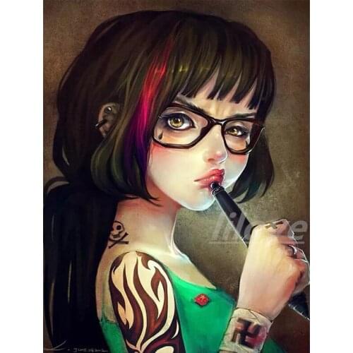 Full Square/Round Drill 5D DIY Diamond Painting "Cartoon beauty" 3D Embroidery Cross Stitch Anime Pictures Home Decoration CV261