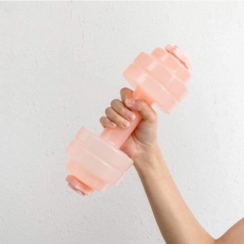 Portable Water Filling Plastic Dumbbell Women Workout Body Building Fitness Tool Fitness Dumbbell Unisex