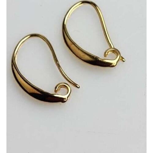 10pcs/lot S925 Sterling Silver Errings Hook 20x10mm 20x16mm KC Gold Ear Wires for DIY Jewelry Earrings Making Supplies Wholesale