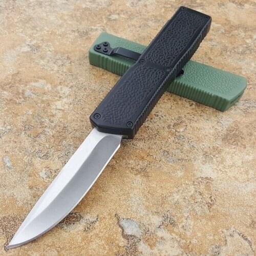 Straight Aluminum Handle Lightning Knife 440C Sharp Blade Outdoor Survicer Hunting And Camping Tactical EDC Tool Gift For Men