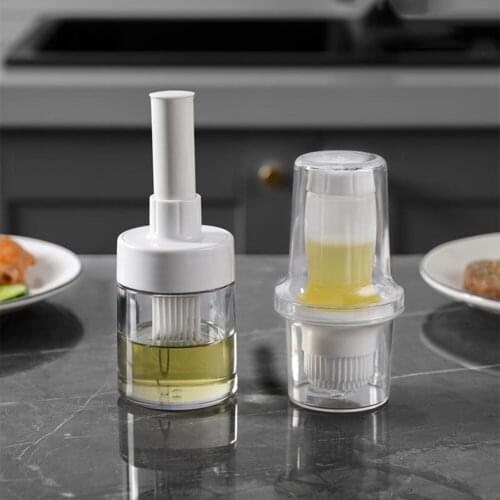 Silicone Oil Brush BBQ Oil Bottle With Brush Basting Brushes Cake Butter Bread Pastry Brush Kitchen Gadgets Barbecue Tool