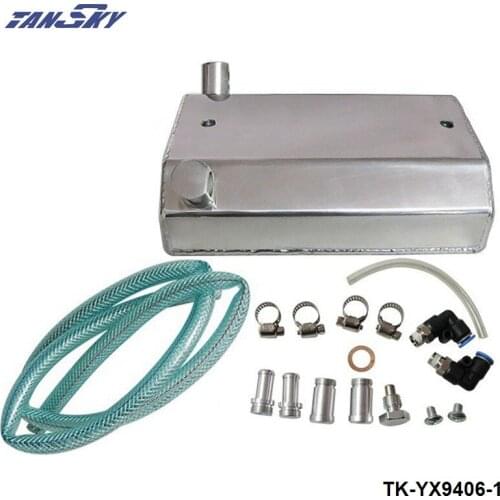 Alloy Aluminium 1L Oil Weilding Catch Can Square Tank Polished TK-YX9406-1
