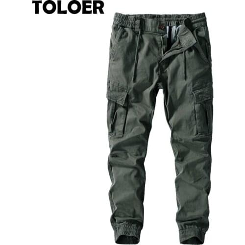 TOLOER Men's Pants With Motney