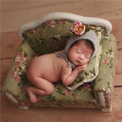 Newborn Baby Floral Bonnet Photography Props Classic Baby Girl Flower Hat Lovely Garden Bonnet Infant Cap Birthday Gift