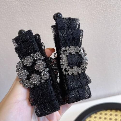 Girl Ponytail Banana clip Colourful Crystal Women fashion headwear Luxurious Hair Claws Elegant Hair Accessories