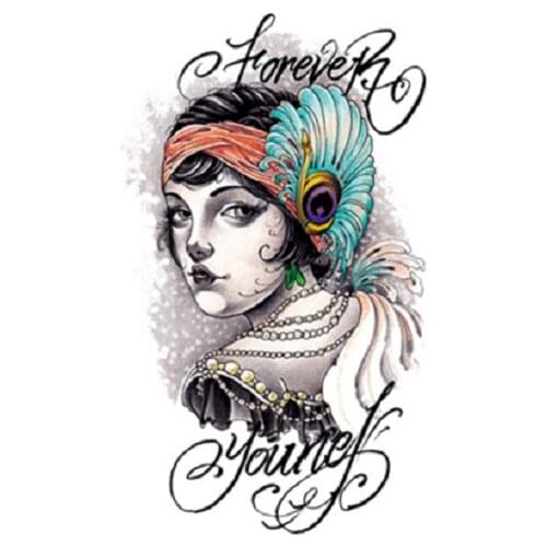 205MM×115MM tattoo artist tattoo design manuscript picture waterproof female stay beauty