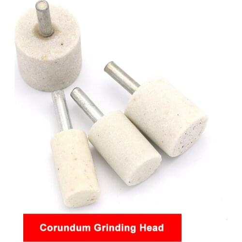 6 Shank Cylinder Cone Corundum Grinding Head Polishing Polisher Head Abrasive Mounted Stone Ceramic
