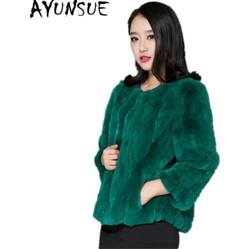 AYUNSUE Fashionable Fur Coats