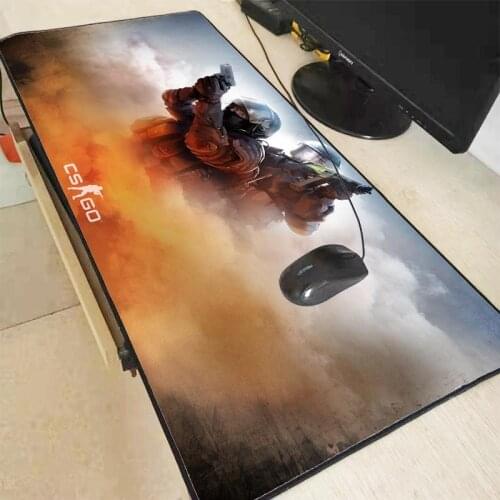 Mairuige CS GO Gamer Large Mouse Pad Counter Strike Non-slip Keyboard Mouse Mat Mousepad for PC Computer Keyboard Mouse Gaming