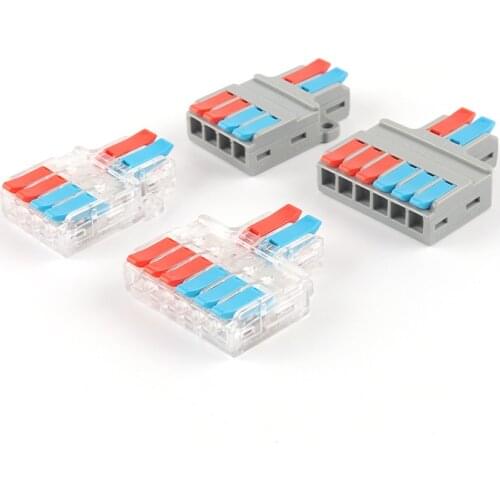 Quick electrical splitter Wire Connector SPL Universal Push-in Cable Wiring Terminal Block Connectors into 0.5-6mm2