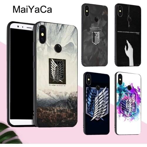 MaiYaCa Shingeki no Kyojin Case For POCO X3 F2 Pro Case For Redmi Note 8 Pro 8T 7 9 9S 9A 9C For Mi Note 10 Lite A3