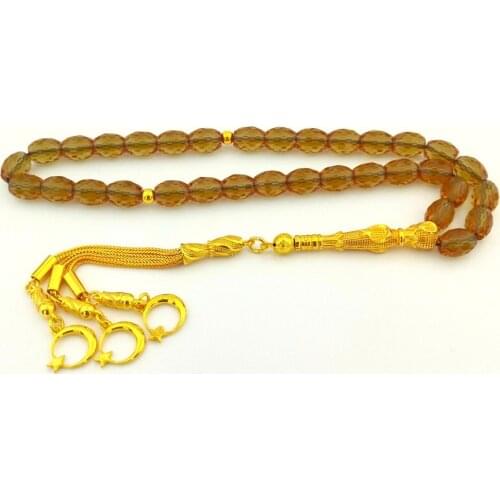 Rosary with Gold Plated 925 Sterling Silver Tassel Zultanite Stone