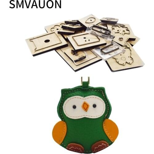 SMVAUON Wooden Die Cut Knife Mold Diy New Owl Pendant Decoration Mould Template Suitable For Cutting Dies Machine