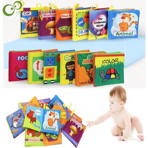 Soft Cloth Books Baby Boy/Girls 0-12 month Learning Cognize Books Toy Infant Kids Early Development educational toddler book ZXH