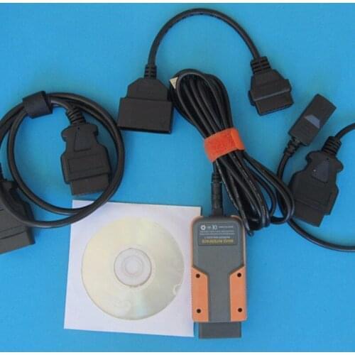 Diagnostic Mvci Newest Version 3 in 1 V 10.00.028 Auto Scanner All Cables