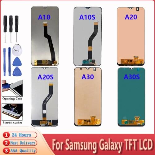 Tested TFT For Samsung Galaxy A10 A10S A20 A20S A30 A30S A50 A50S A70 A80 A40S LCD Display Touch Screen Digitizer Replacement