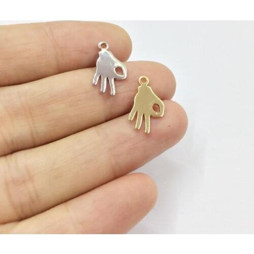 Eruifa 10pcs 8*15mm High Quality Brass Butterfly necklace,earring bracelet jewelry DIY handmade 2 colors Gold and silver