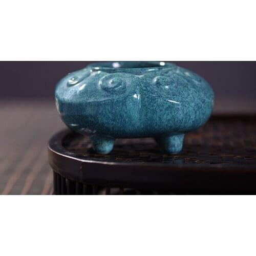 Jun Glaze Ceramic Four-footed Brushpen Wash Container