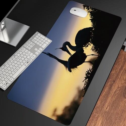 Animal Crane Mouse Pad Oversized National Tide Game Desk Pad Computer Pad Keyboard Pad Student Writing Desk Anime Mousepad