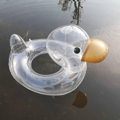 Creative Duck Kids Swimming Ring Inflatable Tube Safty Baby Pool Float Circle