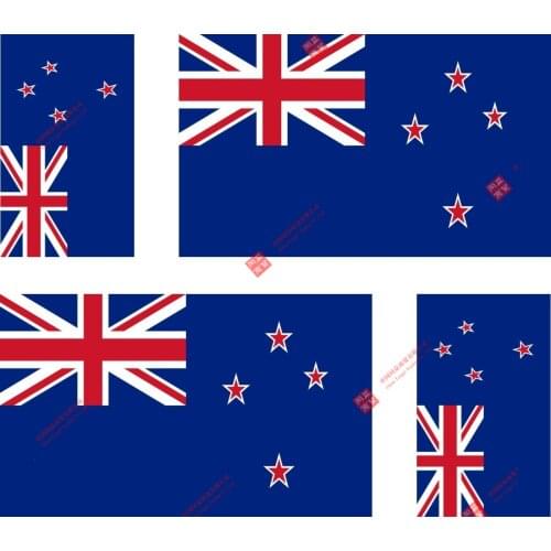 Hot Sell Personality 4x Sticker Adesivo Adesivi Decal Decals Vinyl Auto Moto Bandiera Nuova Zelanda Racing Laptop Stickers
