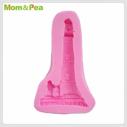 Mom&Pea MPA1954 Tower Silicone Mold Sugar Paste 3D Fondant Cake Decoration