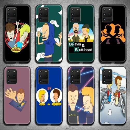 Cartoon Beavis And Butthead Phone Case For Samsung Galaxy S21 Plus Ultra S20 FE M11 S8 S9 plus S10 5G lite 2020