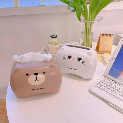 New Bear Cartoon Tissue Tube Chart Drum Tissue Box Toilet Wash Basin Roll Paper Napkin Paper Extraction Box