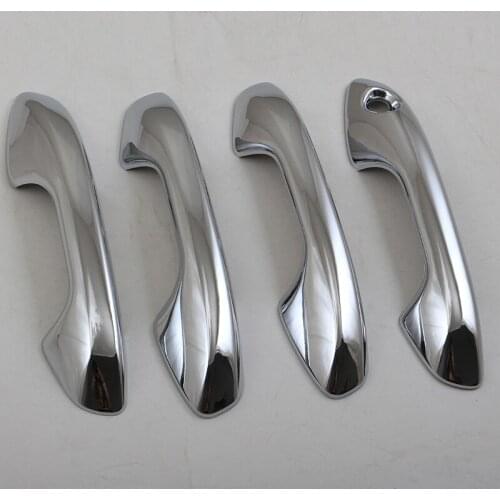 NEW For KIA K2 2017/KX CROSS 2017 4PCS Car Door Handle Bowl Protector Cover Trim Molding ABS Chrome Car Styling Auto Accessories