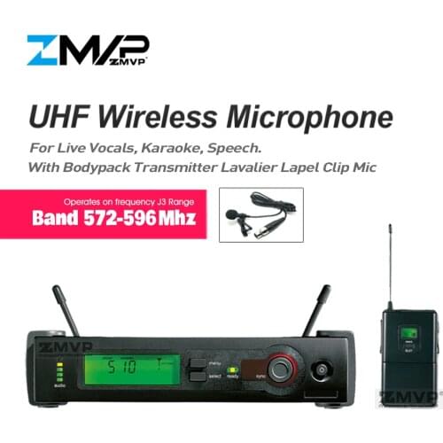 UHF Professional SLX14 Performance Wireless Microphone With SLX Bodypack Transmitter Lapel Lavalier Condenser Mic J3 572-596MHz