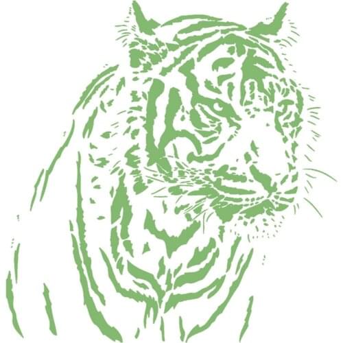 Tiger Logo Luminous Patch Animal Iron Ons Patches for Clothing Thermal Transfer Fluorescence Stickers for Clothes Free Shipping