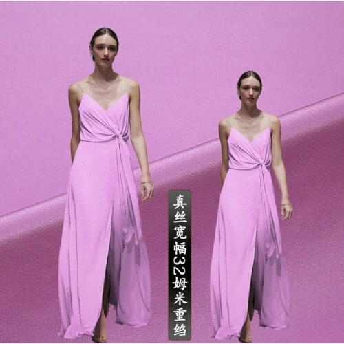 New heavy silk crepe de chine fabric 32mm shirt t-shirt dress crepe de chine silk fabric wholesale silk cloth 140cm