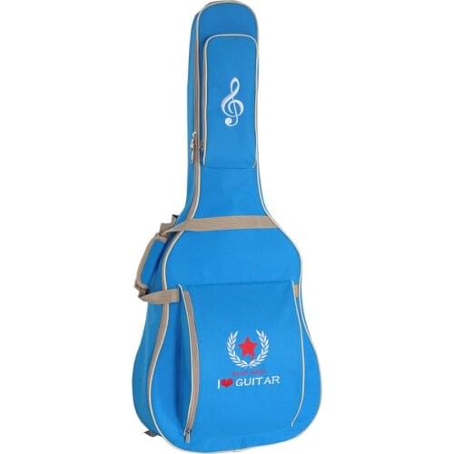600D Water-resistant Oxford Cloth 10mm Sponge Cotton Padded Guitar Bag Backpack Shoulder Straps Pockets Gig Case