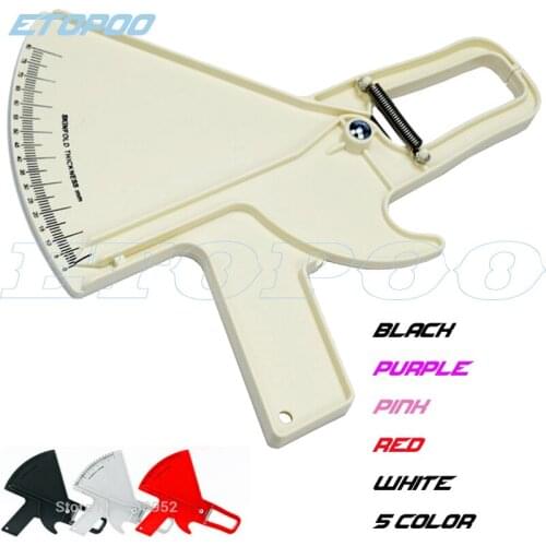 High quality Body Fat Tester Measurement Slim Body Test Measurement Slim Skinfold Skin Fold Caliper Guide 0-80MM
