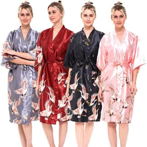 Women Night Dress Fashion Bathrobe Ice silk Home Wear Sleepwear lace Summer Nightdress Thin section Sexy Suspender Satin Pajamas