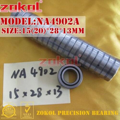 ZOKOL NA4902 bearing NA4902A Entity ferrule needle roller bearing 15*28*13mm