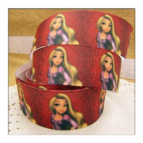 1'' (25mm) 5Yards Printed Grosgrain Ribbon Beauty Girl DIY Handmade Ribbons Ruban DIY Zakka hairbows accessories Y06