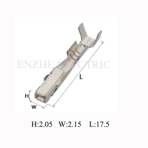 1000PCS brass Terminals wire connector female cable Plugs DJ622A-G1*0.6A sockets brass terminal H62Y2