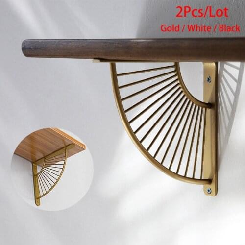 2Pcs/Lot Heavy Duty Metal Bracket Shelves Tripod 6/7.8/10/12Inch Shelf Bracket Corner Brace Support Wall Hanging With Screws