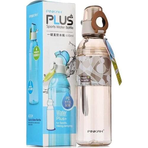 600ML Portable Strap Tritan Drinking Tea Strainer Water Bottle Frosted Sport Outdoor Juice Bicycle Kettle Flip Open lid