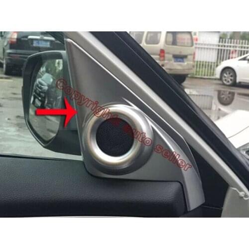 ABS Pearl Chrome Interior Tweeter Cover Trim For Honda Civic 2016 2017