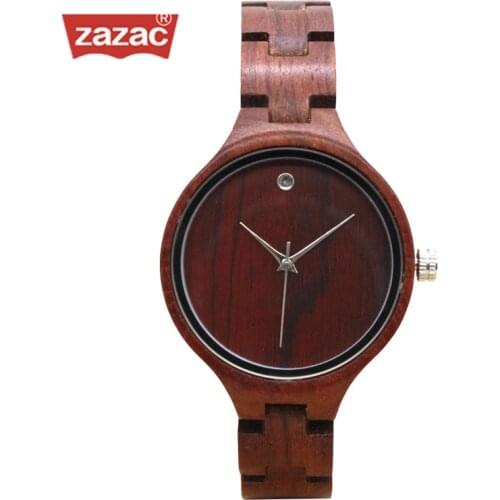 Brand zazac Womens Wood Watches Top Brand Designer Environmentally Friendly Quartz Clock Ladies Dress Wooden Watch reloj mujer