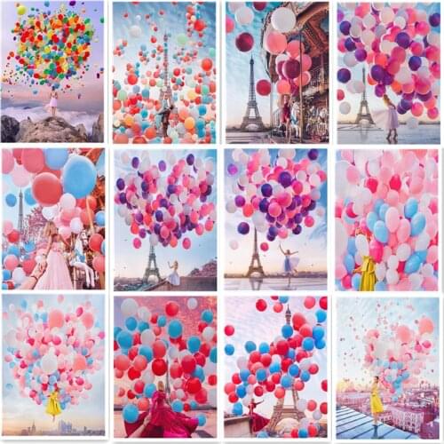 Diy Diamond Painting Kits for Adult Figure Couple Balloon Full Round Square Drill Diamond Embroidery Cross Stitch Mosaic Gift