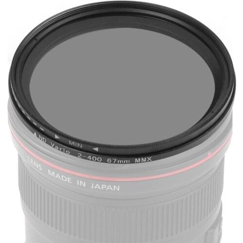 BGNing Camera Filter Lenses ND2-400 Neutral Density Fader Variable ND Filters Adjustable For Canon For Nikon 52/58/62/72/77/82mm