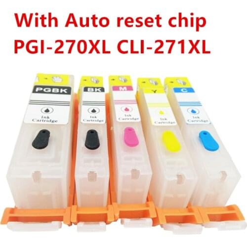 PGI-270 CLI-271 pgi270 cli271 Refillable Ink Cartridge for Canon PIXMA MG5720 MG5721 MG5722 MG6820 MG6821 MG6822 TS6020 TS5020