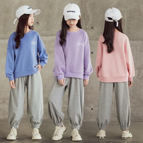 Baby Girls Clothing Sets Autumn Long Sleeve Shirts + Pants 2PC Girl Kids Clothes Sport Children Clothing Teen 5 6 8 9 10 14 Year